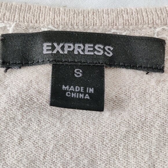 Express SZ-S Allover Butterfly Embellishment Sweater Cardigan - Picture 5 of 13